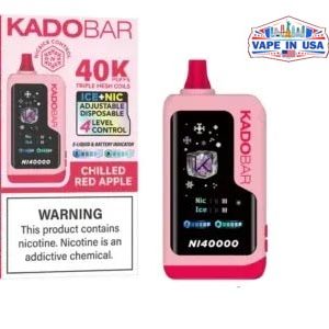 Chilled Red Apple Kado Bar NI 40K Puffs Ice+Nic Control