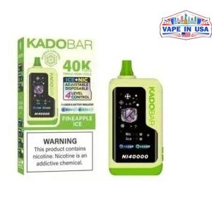 Pineapple Ice – Kado Bar NI 40K Puffs – Ice+Nic Control