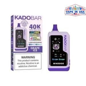 Grape Ice – Kado Bar NI 40K Puffs Ice+Nic Control