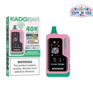 Strawberry Watermelon Ice – Kado Bar NI 40K Puffs – Ice+Nic Control